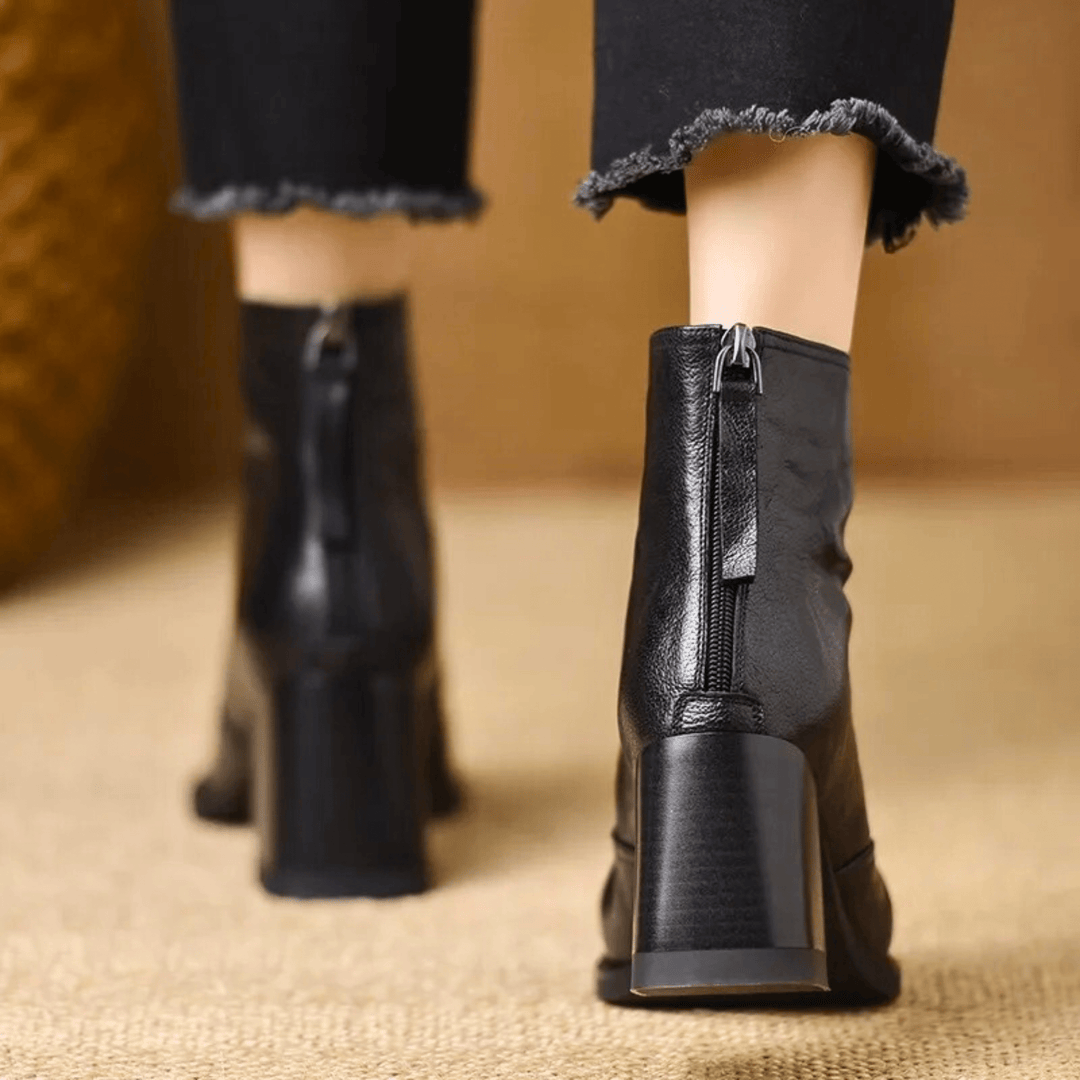 Claudia - Luxuriöse Stiefeletten mit mittelhohem Absatz