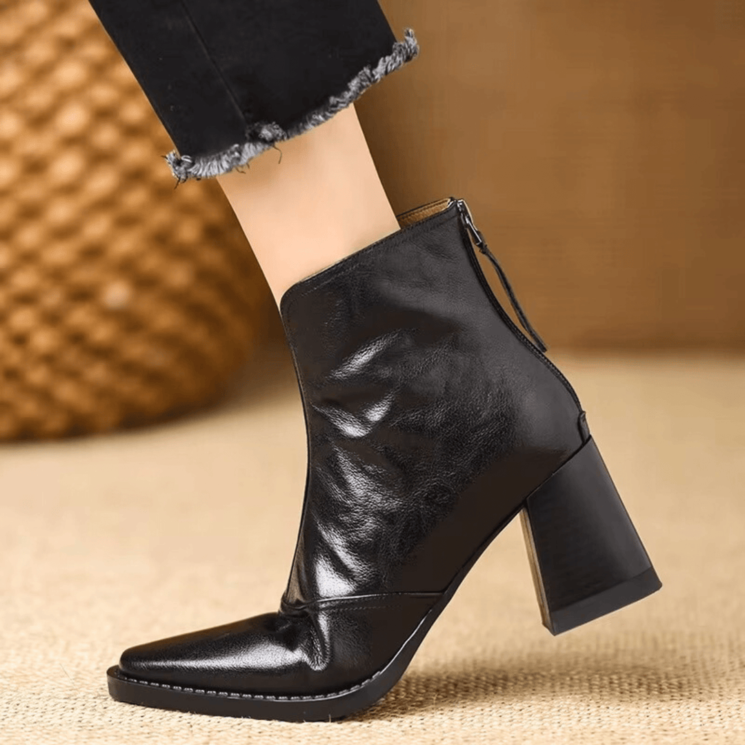 Claudia - Luxuriöse Stiefeletten mit mittelhohem Absatz