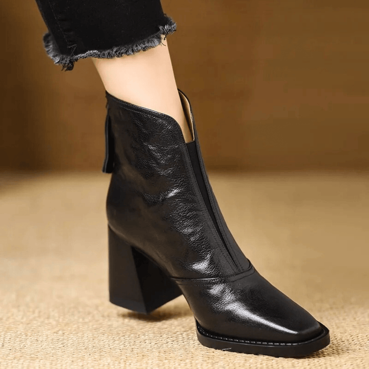 Claudia - Luxuriöse Stiefeletten mit mittelhohem Absatz