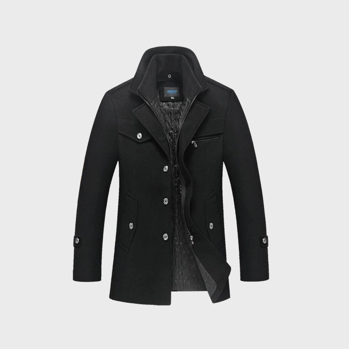 Andreas - Klassischer Wollmantel im Peacoat-Stil
