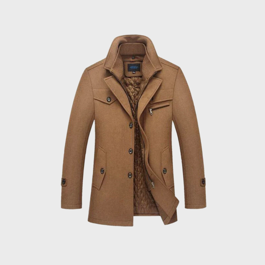 Andreas - Klassischer Wollmantel im Peacoat-Stil