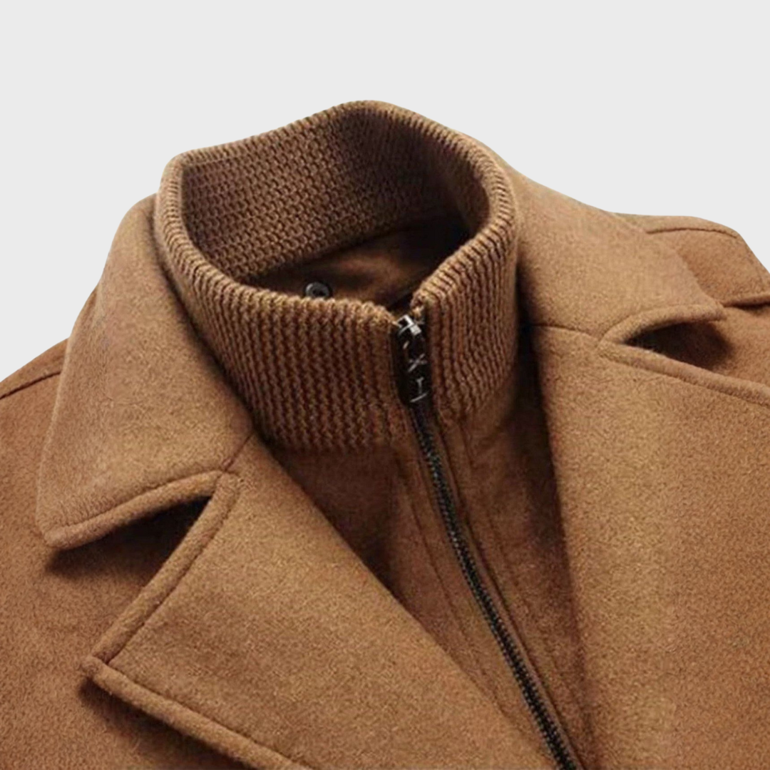 Andreas - Klassischer Wollmantel im Peacoat-Stil