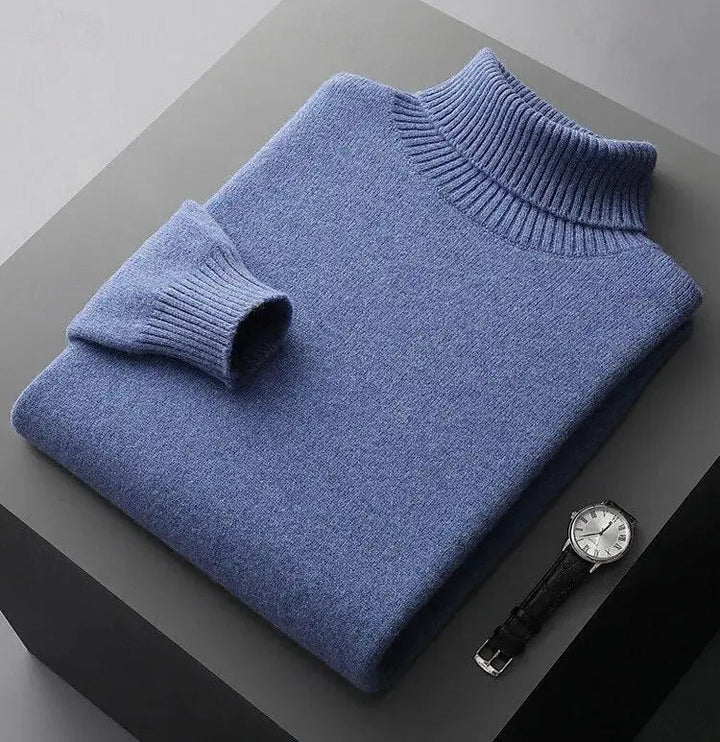 Rollkragenpullover aus 100% Merinowolle